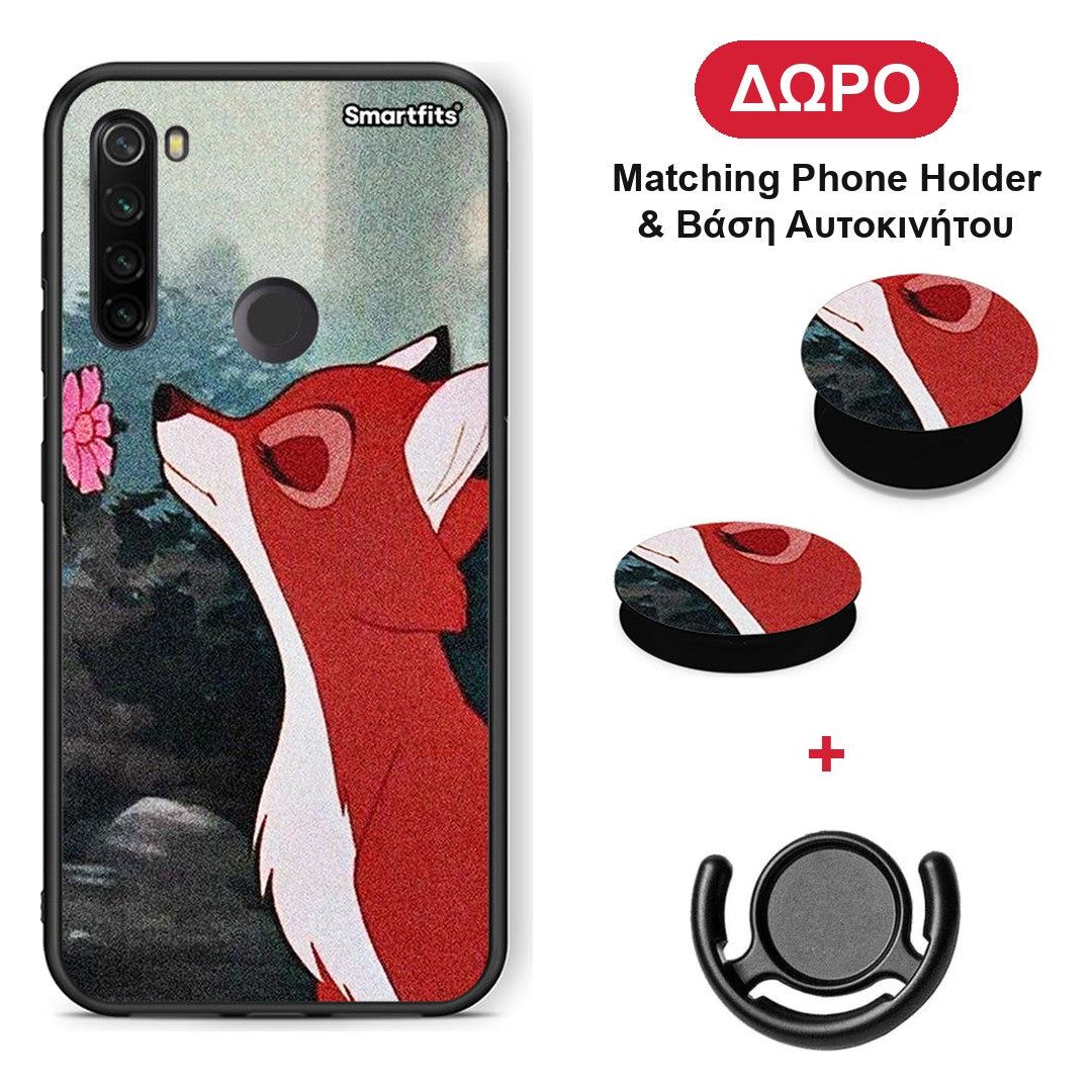 Tod And Vixey Love 2 - Xiaomi Redmi Note 8T θήκη + Δώρο Phone Holder & Βάση Αυτοκινήτου