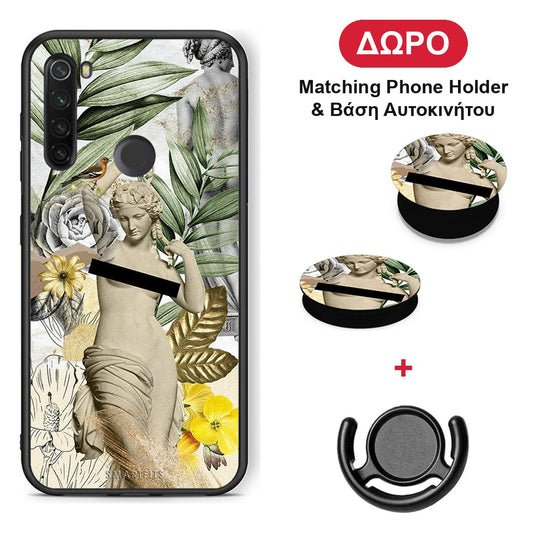 Woman Statue - Xiaomi Redmi Note 8T θήκη + Δώρο Phone Holder & Βάση Αυτοκινήτου