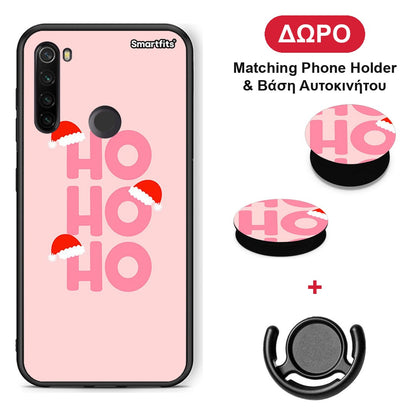 Xmas Ho Ho Ho - Xiaomi Redmi Note 8T θήκη + Δώρο Phone Holder & Βάση Αυτοκινήτου