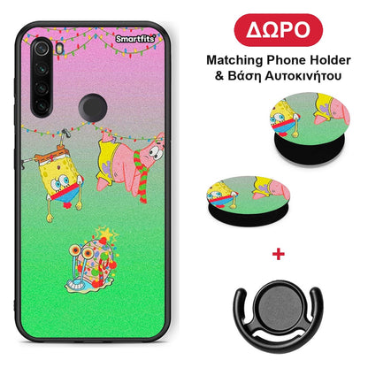 Xmas Lights - Xiaomi Redmi Note 8T θήκη + Δώρο Phone Holder & Βάση Αυτοκινήτου