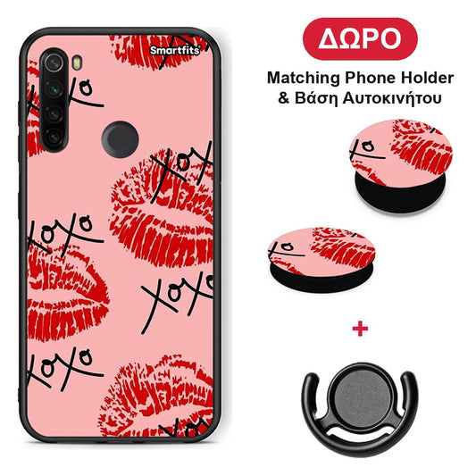 XOXO Lips - Xiaomi Redmi Note 8T θήκη + Δώρο Phone Holder & Βάση Αυτοκινήτου