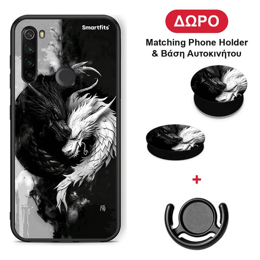 Yin Yang - Xiaomi Redmi Note 8T θήκη + Δώρο Phone Holder & Βάση Αυτοκινήτου