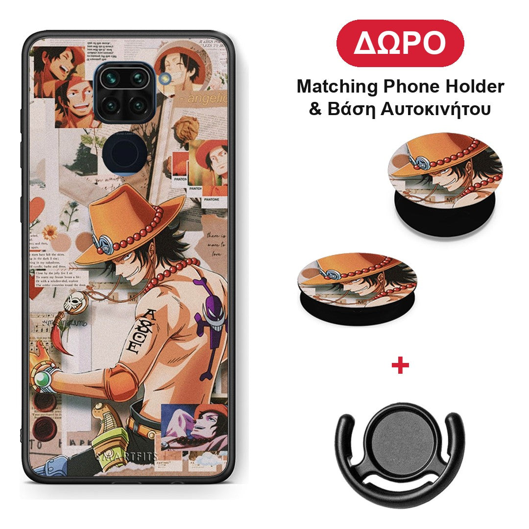 Anime Collage - Xiaomi Redmi Note 9 θήκη + Δώρο Phone Holder & Βάση Αυτοκινήτου