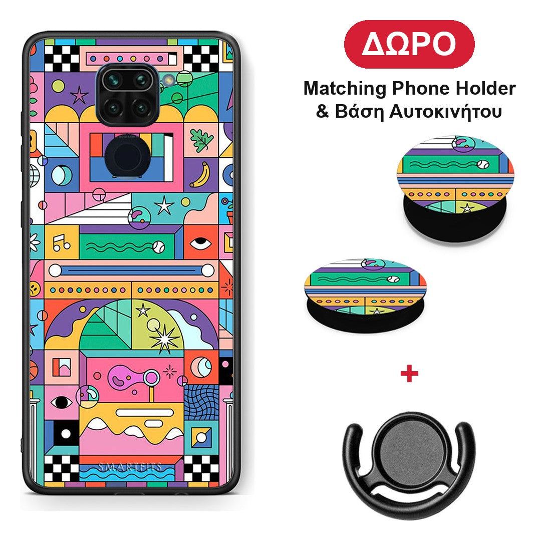 Bubbles Soap - Xiaomi Redmi Note 9 θήκη + Δώρο Phone Holder & Βάση Αυτοκινήτου