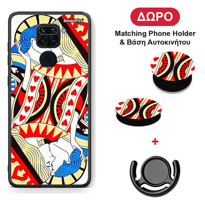 Card Love - Xiaomi Redmi Note 9 θήκη + Δώρο Phone Holder & Βάση Αυτοκινήτου
