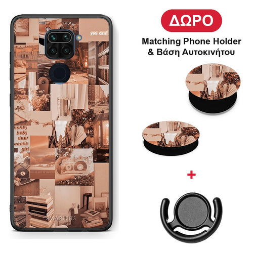 Collage You Can - Xiaomi Redmi Note 9 θήκη + Δώρο Phone Holder & Βάση Αυτοκινήτου