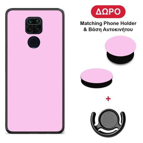 Cotton Candy Pink - Xiaomi Redmi Note 9 θήκη + Δώρο Phone Holder & Βάση Αυτοκινήτου