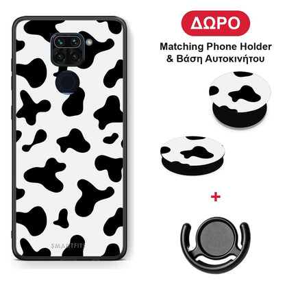 Cow Print - Xiaomi Redmi Note 9 θήκη + Δώρο Phone Holder & Βάση Αυτοκινήτου