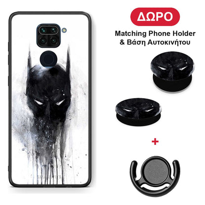Hero Paint Bat - Xiaomi Redmi Note 9 θήκη + Δώρο Phone Holder & Βάση Αυτοκινήτου