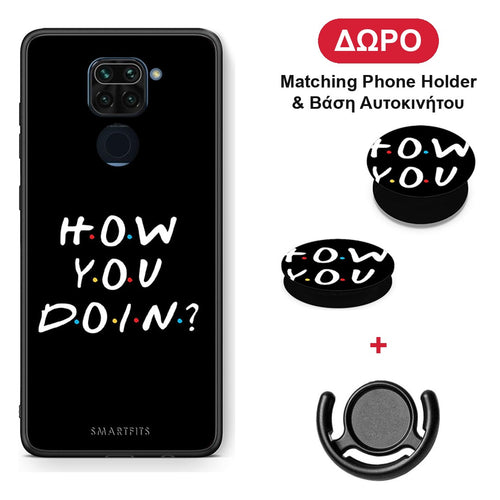 How You Doin - Xiaomi Redmi Note 9 θήκη + Δώρο Phone Holder & Βάση Αυτοκινήτου
