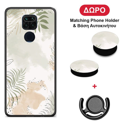 Nude Plants - Xiaomi Redmi Note 9 θήκη + Δώρο Phone Holder & Βάση Αυτοκινήτου