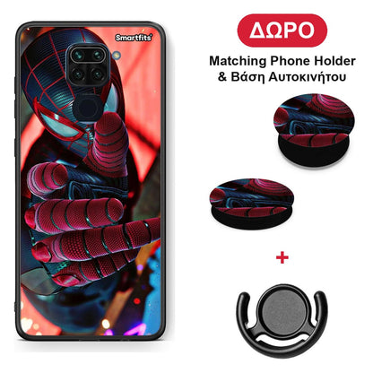 Spider Hand - Xiaomi Redmi Note 9 θήκη + Δώρο Phone Holder & Βάση Αυτοκινήτου