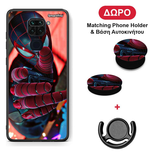Spider Hand - Xiaomi Redmi Note 9 θήκη + Δώρο Phone Holder & Βάση Αυτοκινήτου