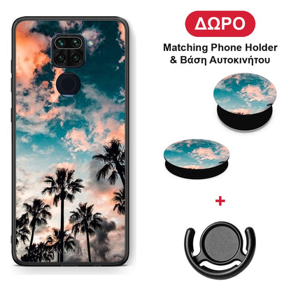Summer Sky - Xiaomi Redmi Note 9 θήκη + Δώρο Phone Holder & Βάση Αυτοκινήτου