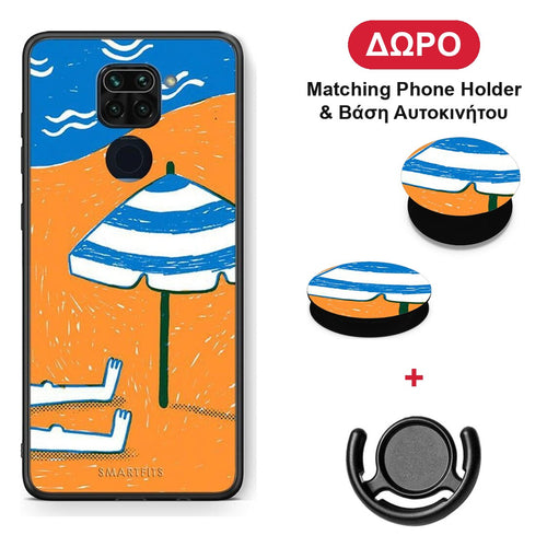 Summering - Xiaomi Redmi Note 9 θήκη + Δώρο Phone Holder & Βάση Αυτοκινήτου