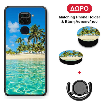Tropical Vibes - Xiaomi Redmi Note 9 θήκη + Δώρο Phone Holder & Βάση Αυτοκινήτου