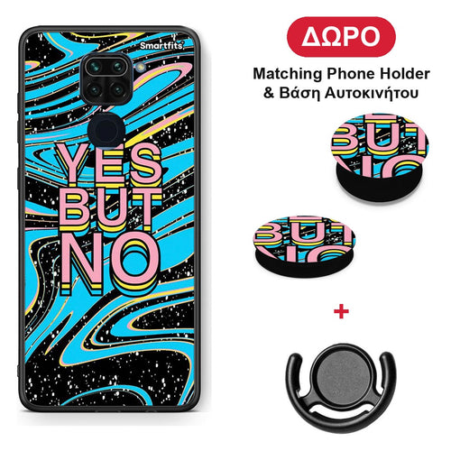 Yes But No - Xiaomi Redmi Note 9 θήκη + Δώρο Phone Holder & Βάση Αυτοκινήτου