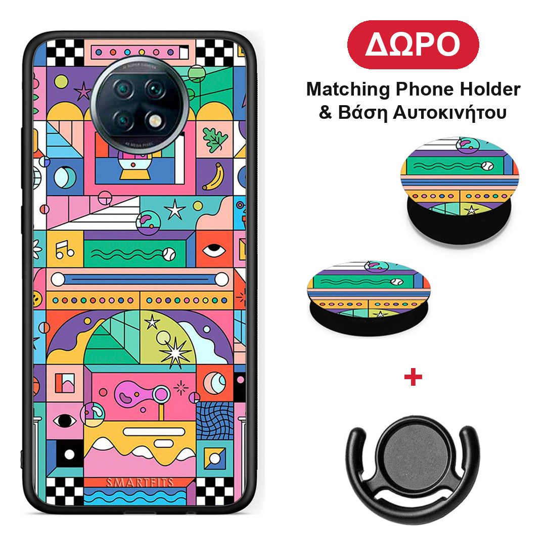 Bubbles Soap - Xiaomi Redmi Note 9T θήκη + Δώρο Phone Holder & Βάση Αυτοκινήτου