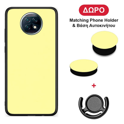 Butter Yellow - Xiaomi Redmi Note 9T θήκη + Δώρο Phone Holder & Βάση Αυτοκινήτου