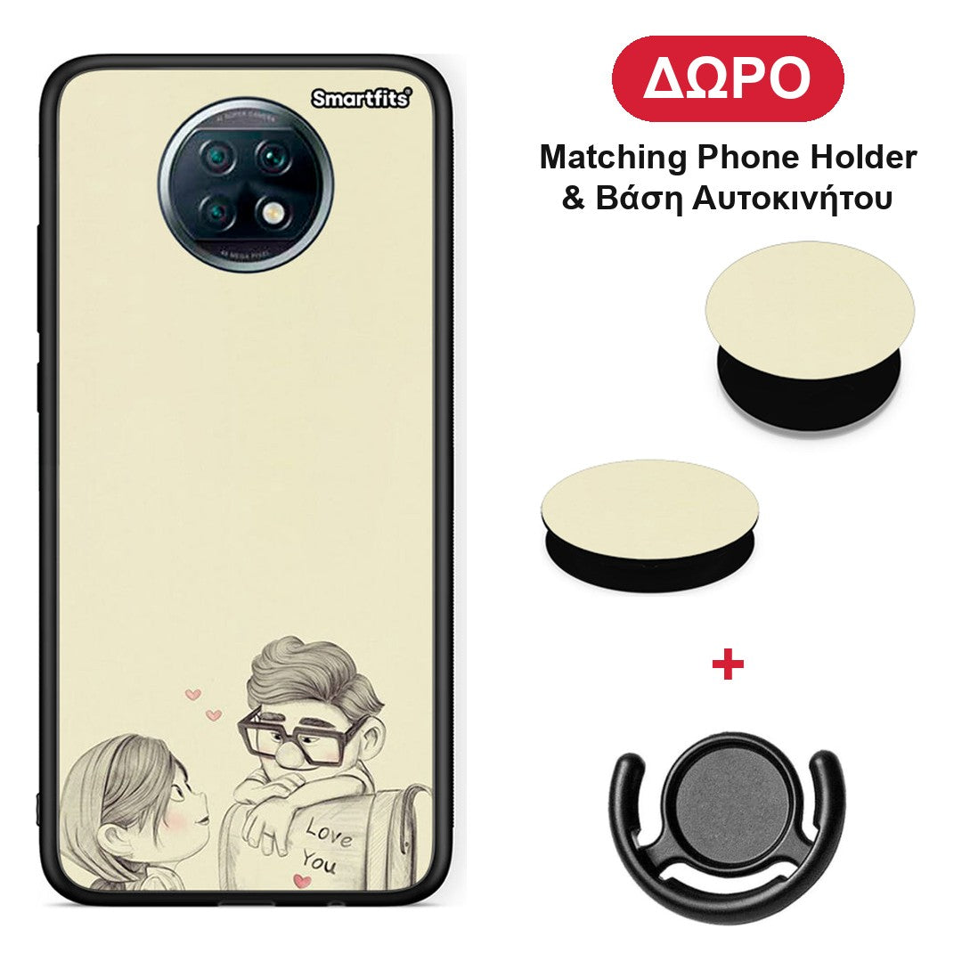Carl And Ellie - Xiaomi Redmi Note 9T θήκη + Δώρο Phone Holder & Βάση Αυτοκινήτου