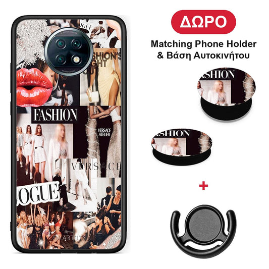 Collage Fashion - Xiaomi Redmi Note 9T θήκη + Δώρο Phone Holder & Βάση Αυτοκινήτου