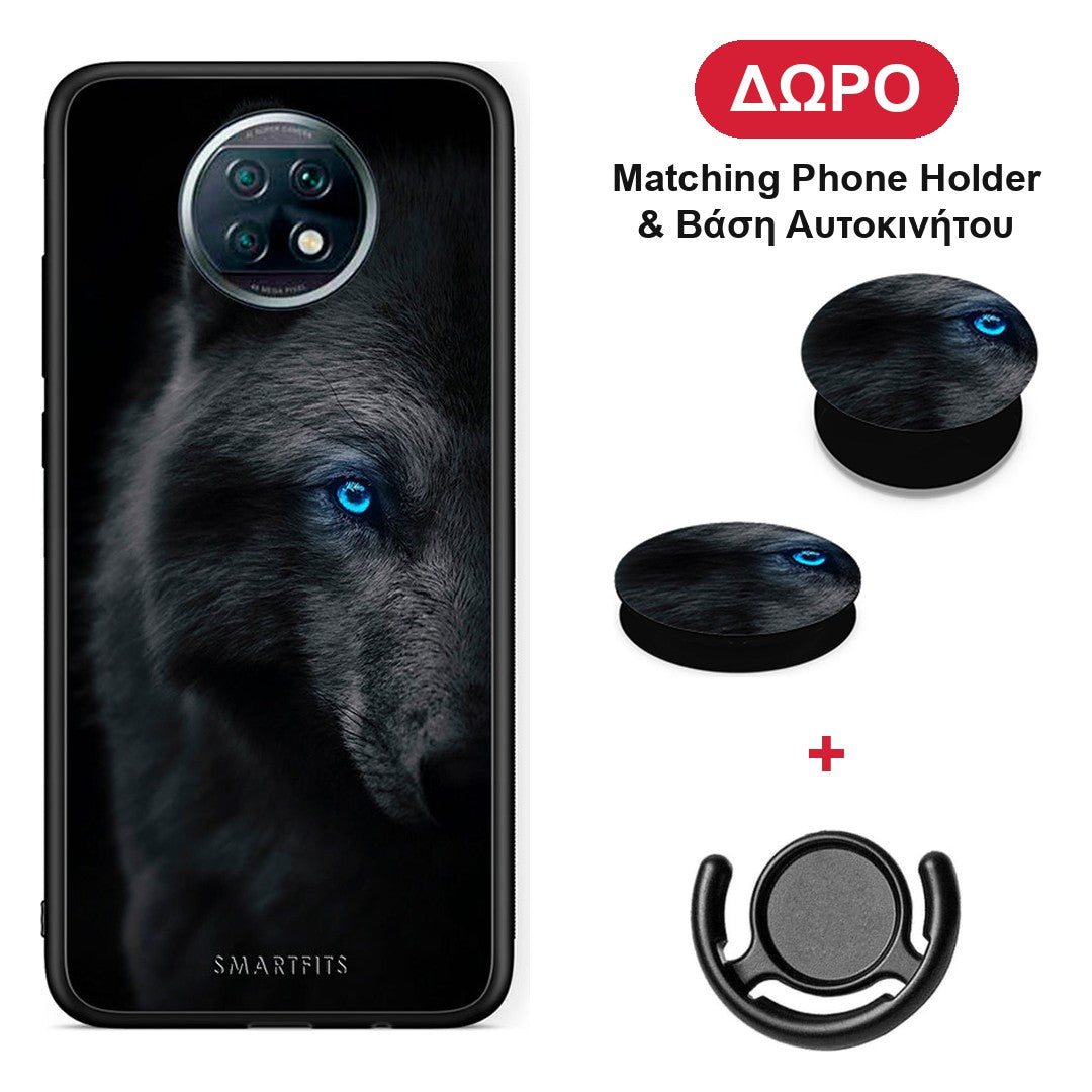 Dark Wolf - Xiaomi Redmi Note 9T θήκη + Δώρο Phone Holder & Βάση Αυτοκινήτου