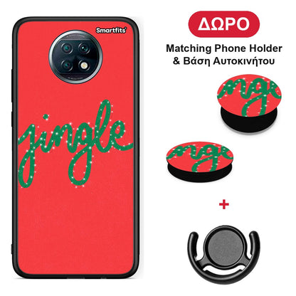Jingle Xmas - Xiaomi Redmi Note 9T θήκη + Δώρο Phone Holder & Βάση Αυτοκινήτου