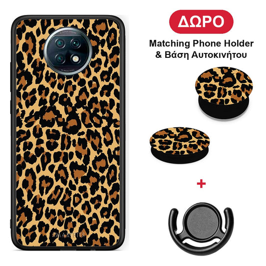 Animal Leopard - Xiaomi Redmi Note 9T θήκη + Δώρο Phone Holder & Βάση Αυτοκινήτου
