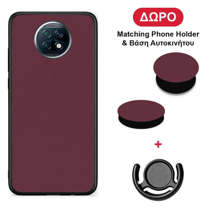 Muted Burgundy - Xiaomi Redmi Note 9T θήκη + Δώρο Phone Holder & Βάση Αυτοκινήτου