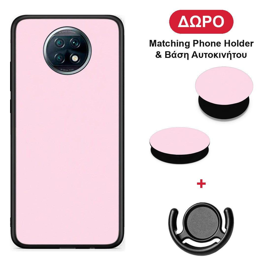 Pale Pink - Xiaomi Redmi Note 9T θήκη + Δώρο Phone Holder & Βάση Αυτοκινήτου
