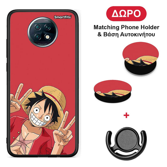 Pirate Luffy - Xiaomi Redmi Note 9T θήκη + Δώρο Phone Holder & Βάση Αυτοκινήτου