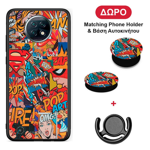 PopArt OMG - Xiaomi Redmi Note 9T θήκη + Δώρο Phone Holder & Βάση Αυτοκινήτου