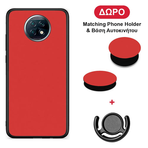 Poppy Red - Xiaomi Redmi Note 9T θήκη + Δώρο Phone Holder & Βάση Αυτοκινήτου