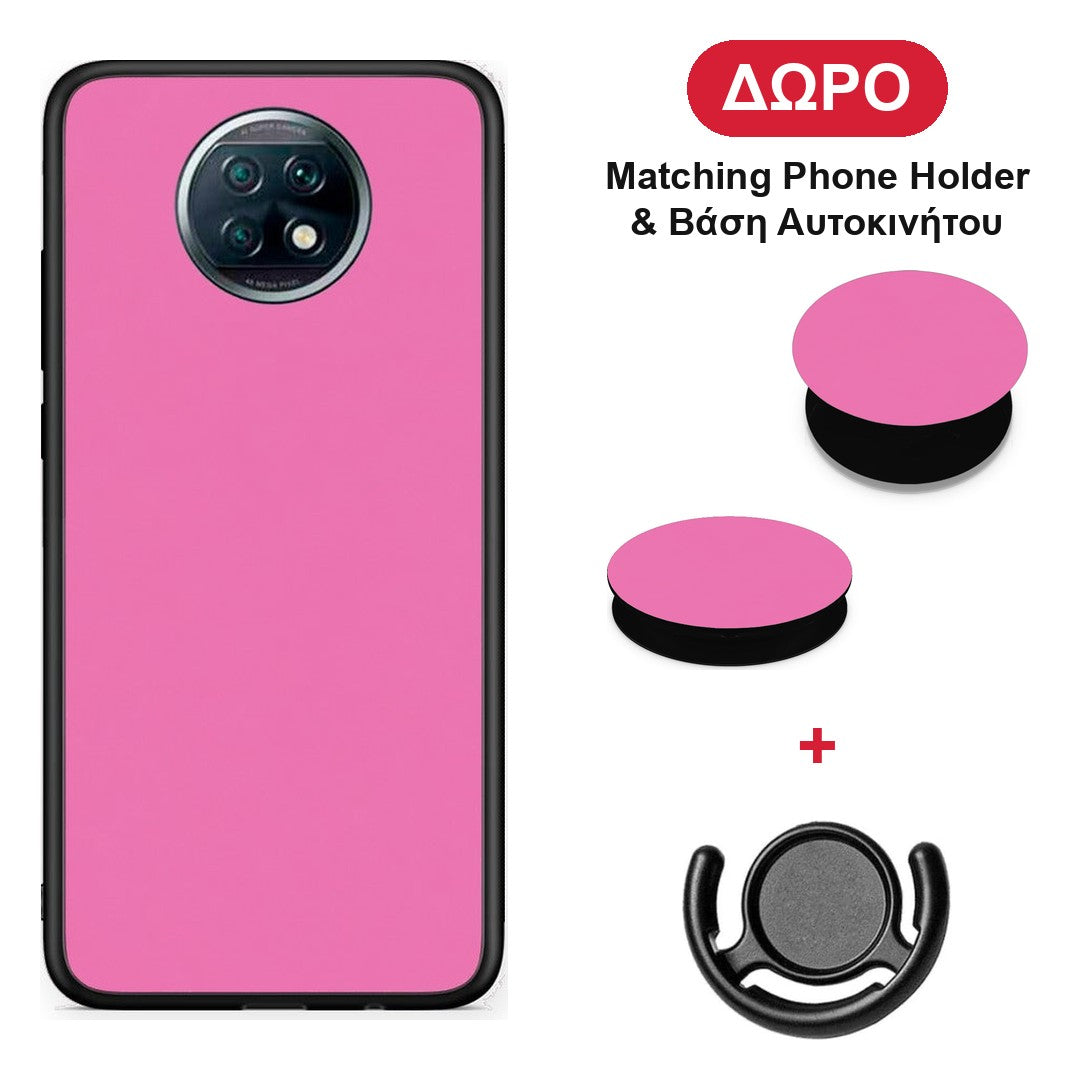 Rose Pink - Xiaomi Redmi Note 9T θήκη + Δώρο Phone Holder & Βάση Αυτοκινήτου