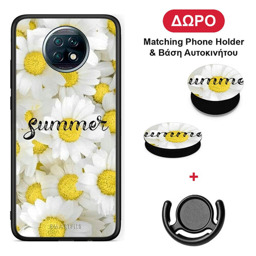 Summer Daisies - Xiaomi Redmi Note 9T θήκη + Δώρο Phone Holder & Βάση Αυτοκινήτου