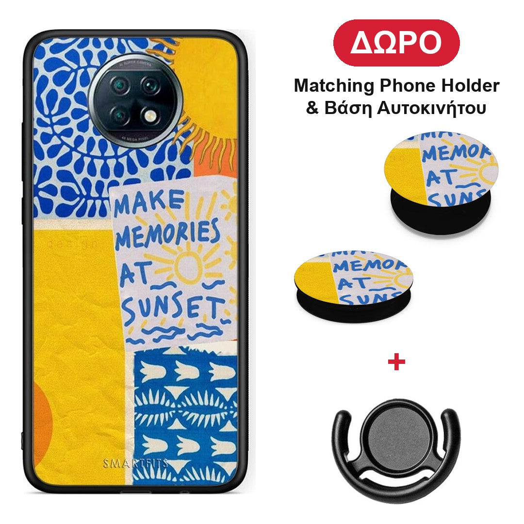 Sunset Memories - Xiaomi Redmi Note 9T θήκη + Δώρο Phone Holder & Βάση Αυτοκινήτου