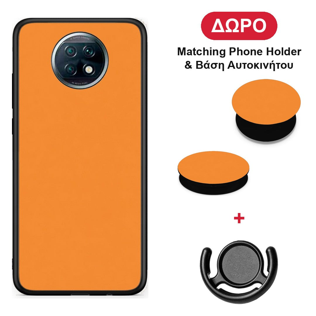 Tangerine Orange - Xiaomi Redmi Note 9T θήκη + Δώρο Phone Holder & Βάση Αυτοκινήτου