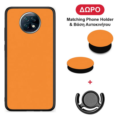 Tangerine Orange - Xiaomi Redmi Note 9T θήκη + Δώρο Phone Holder & Βάση Αυτοκινήτου