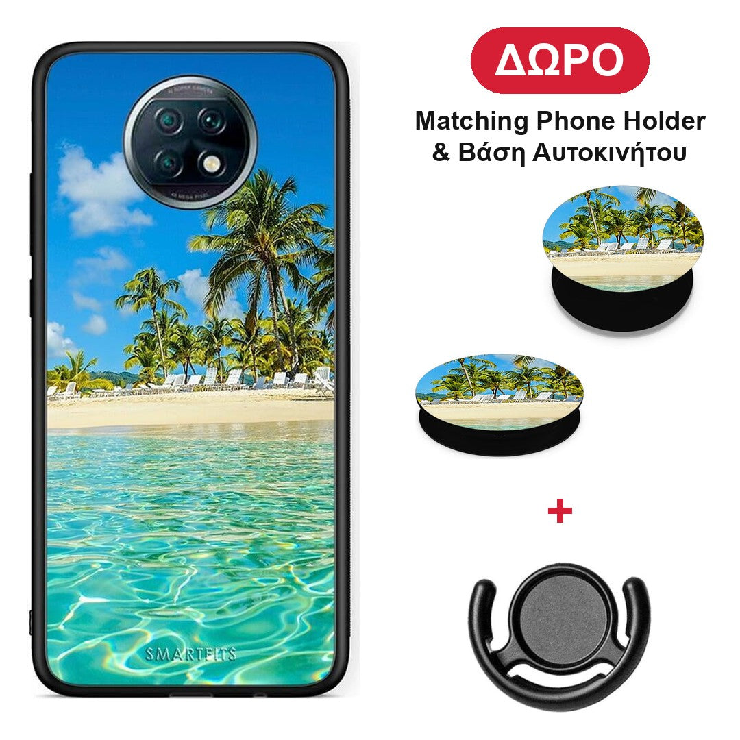 Tropical Vibes - Xiaomi Redmi Note 9T θήκη + Δώρο Phone Holder & Βάση Αυτοκινήτου