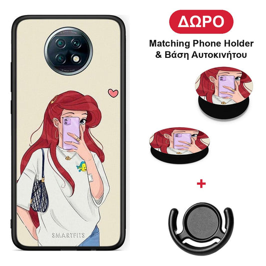 Walking Mermaid - Xiaomi Redmi Note 9T θήκη + Δώρο Phone Holder & Βάση Αυτοκινήτου