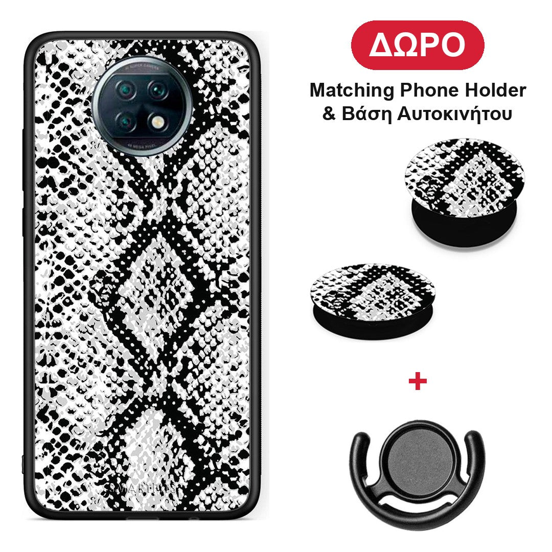 Animal White Snake - Xiaomi Redmi Note 9T θήκη + Δώρο Phone Holder & Βάση Αυτοκινήτου