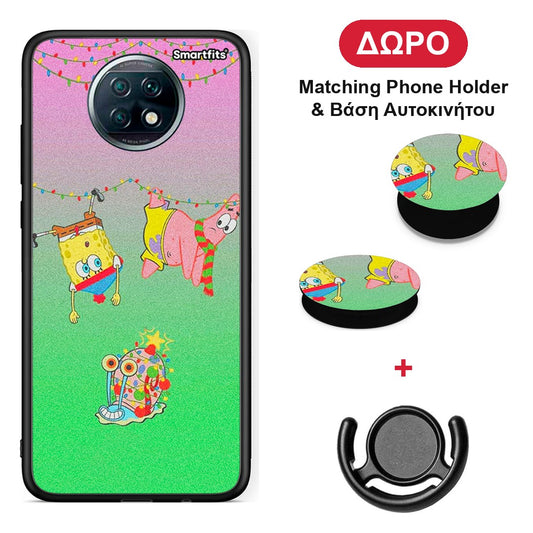 Xmas Lights - Xiaomi Redmi Note 9T θήκη + Δώρο Phone Holder & Βάση Αυτοκινήτου