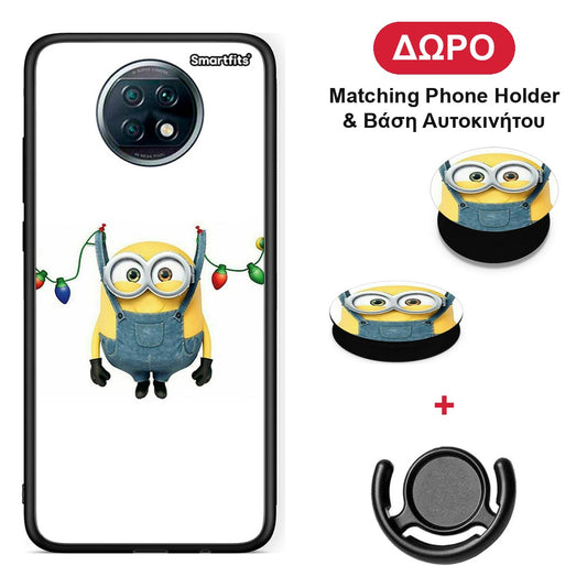 Xmas Minion Lights - Xiaomi Redmi Note 9T θήκη + Δώρο Phone Holder & Βάση Αυτοκινήτου