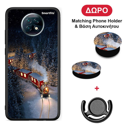 Xmas Train - Xiaomi Redmi Note 9T θήκη + Δώρο Phone Holder & Βάση Αυτοκινήτου