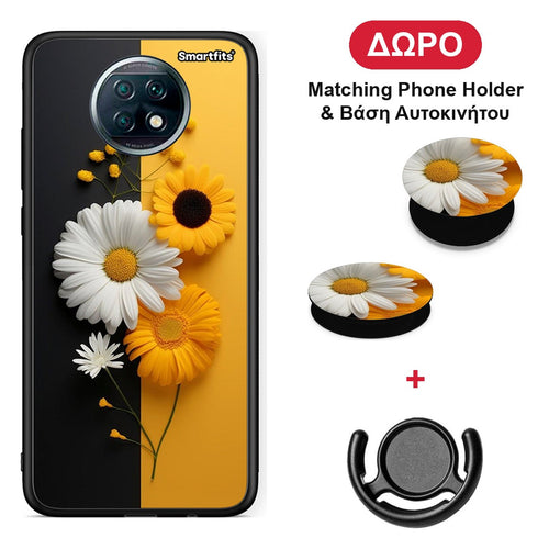 Yellow Daisies - Xiaomi Redmi Note 9T θήκη + Δώρο Phone Holder & Βάση Αυτοκινήτου