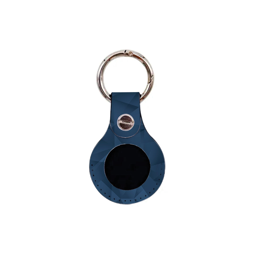 Geometric Blue Abstract - AirTag Θήκη