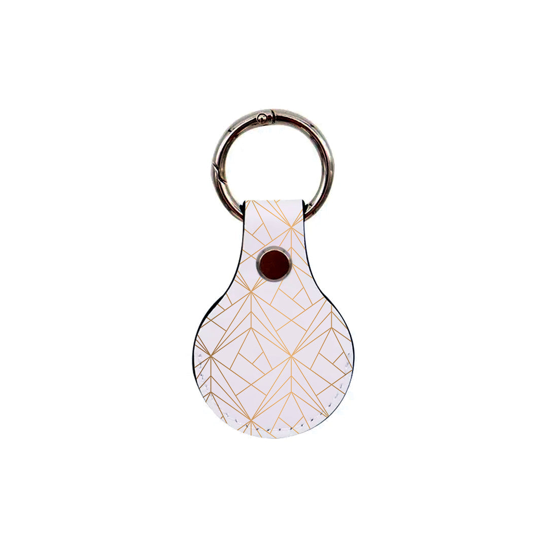 Geometric Luxury White - AirTag Θήκη