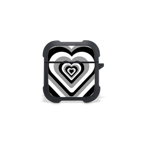Black Hearts - Airpods 1, 2 Θήκη