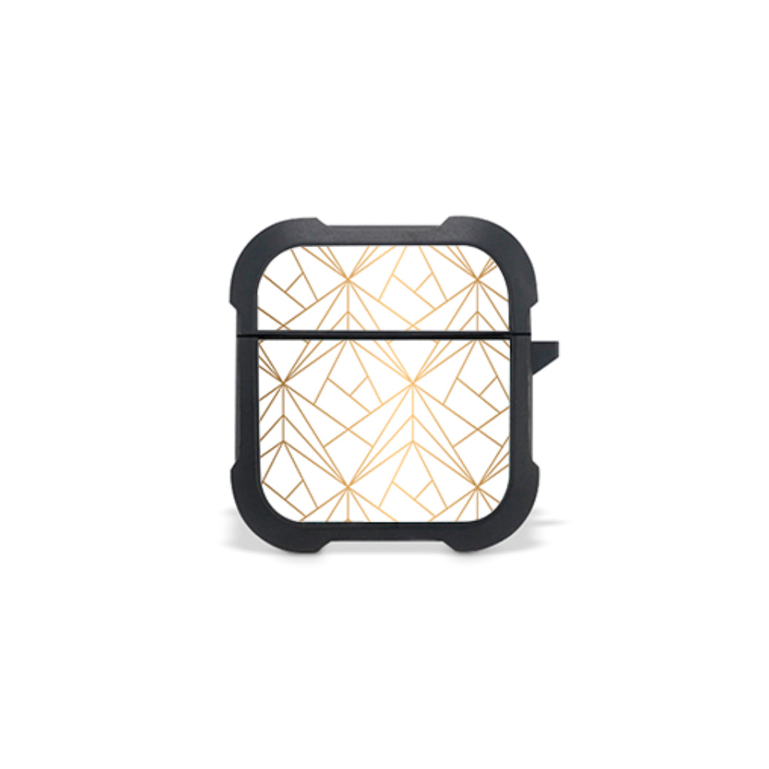 Geometric Luxury White - Airpods 1, 2 Θήκη