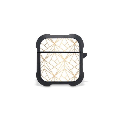 Geometric Luxury White - Airpods 1, 2 Θήκη